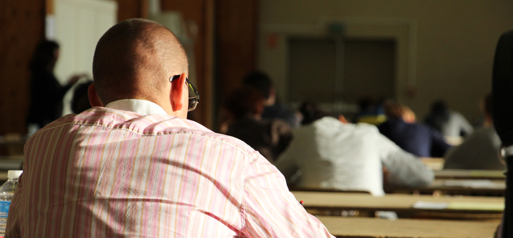 Candidats présentant une épreuve d'un concours de la fonction publique territoriale